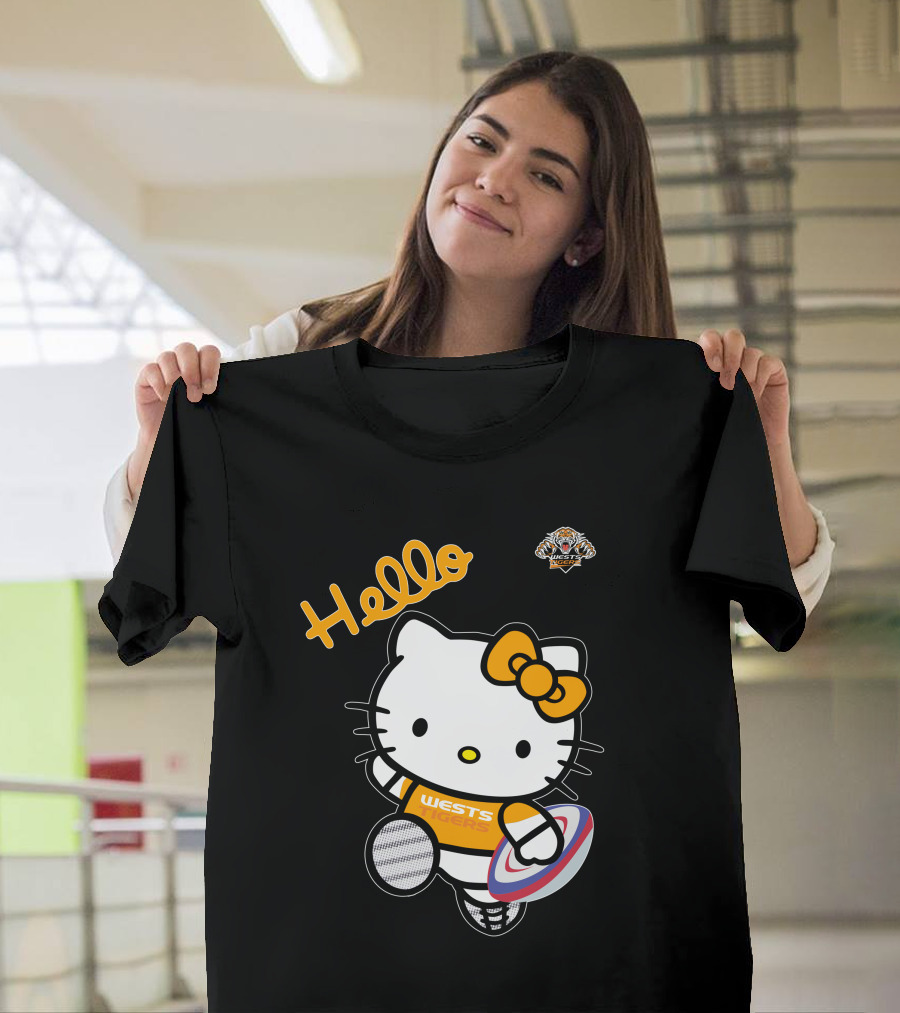 Wests Tigers Hello Kitty Rugby Collaboration NRL1014 T-Shirt