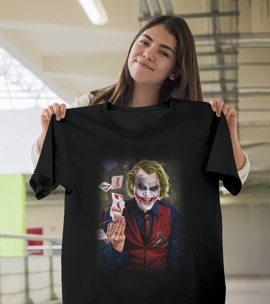 St Louis Cardinals Joker Playing Cards T-Shirt