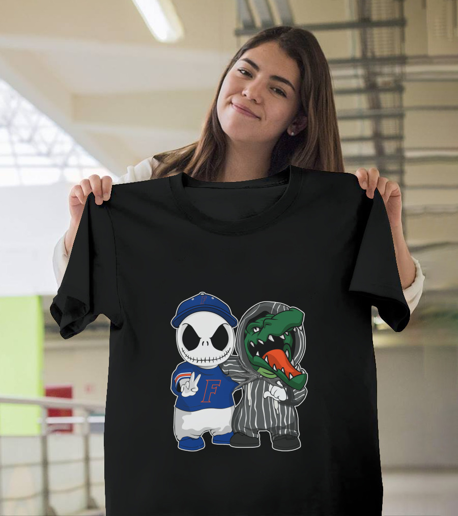 Florida Gators Jack Skellington Nightmare Crossover T-Shirt