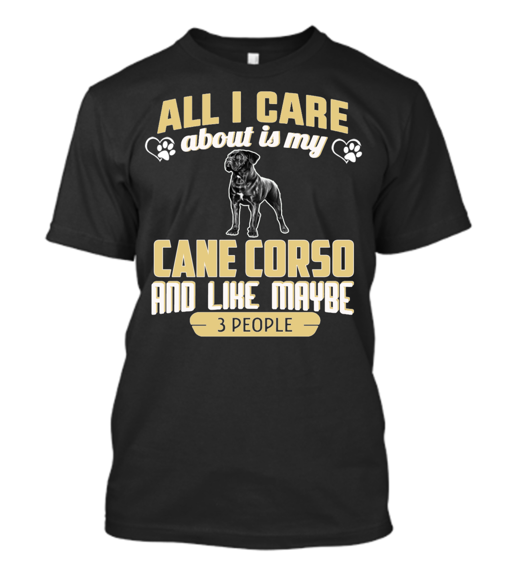 All I Care About Is My Cane Corso And Like Maybe 3 People T-Shirt