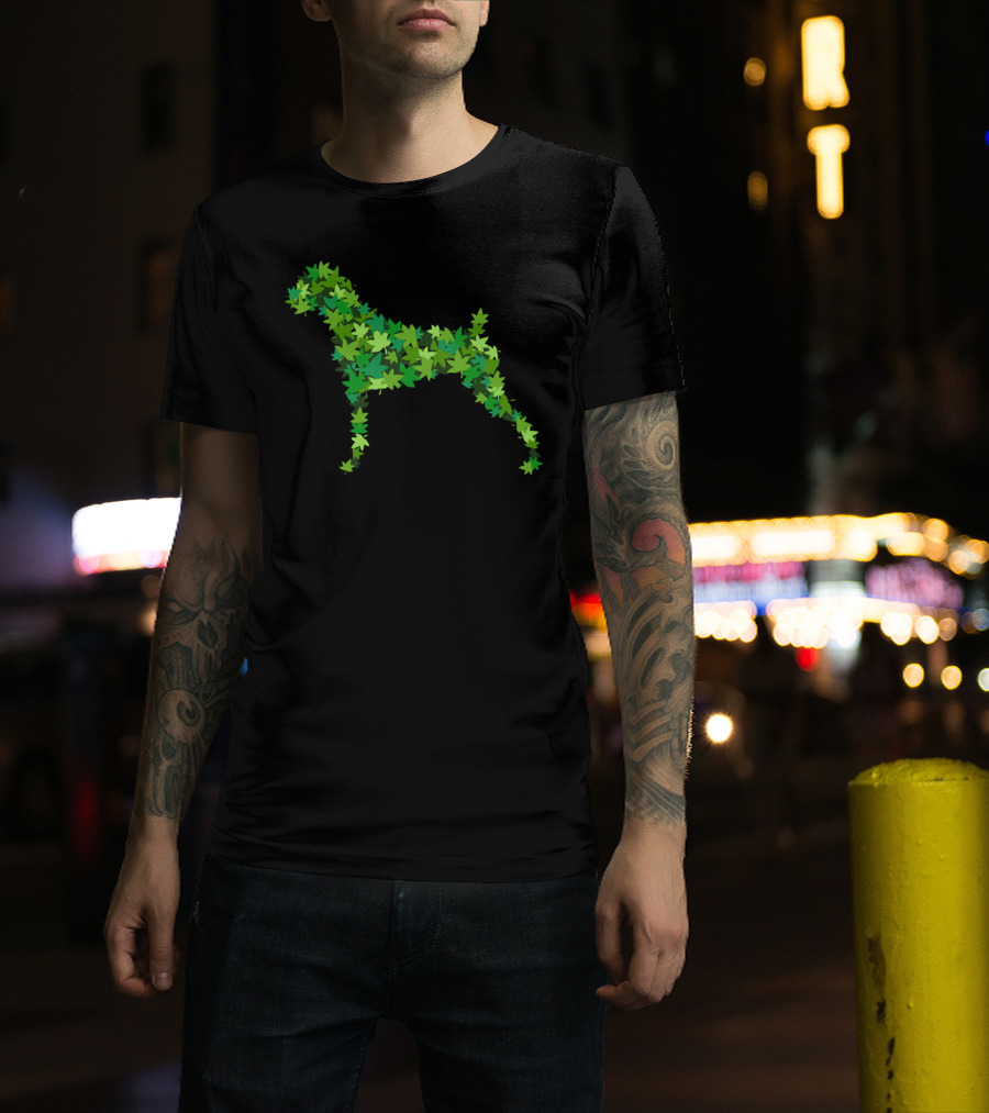 Boxer Dog Leaf T-Shirt
