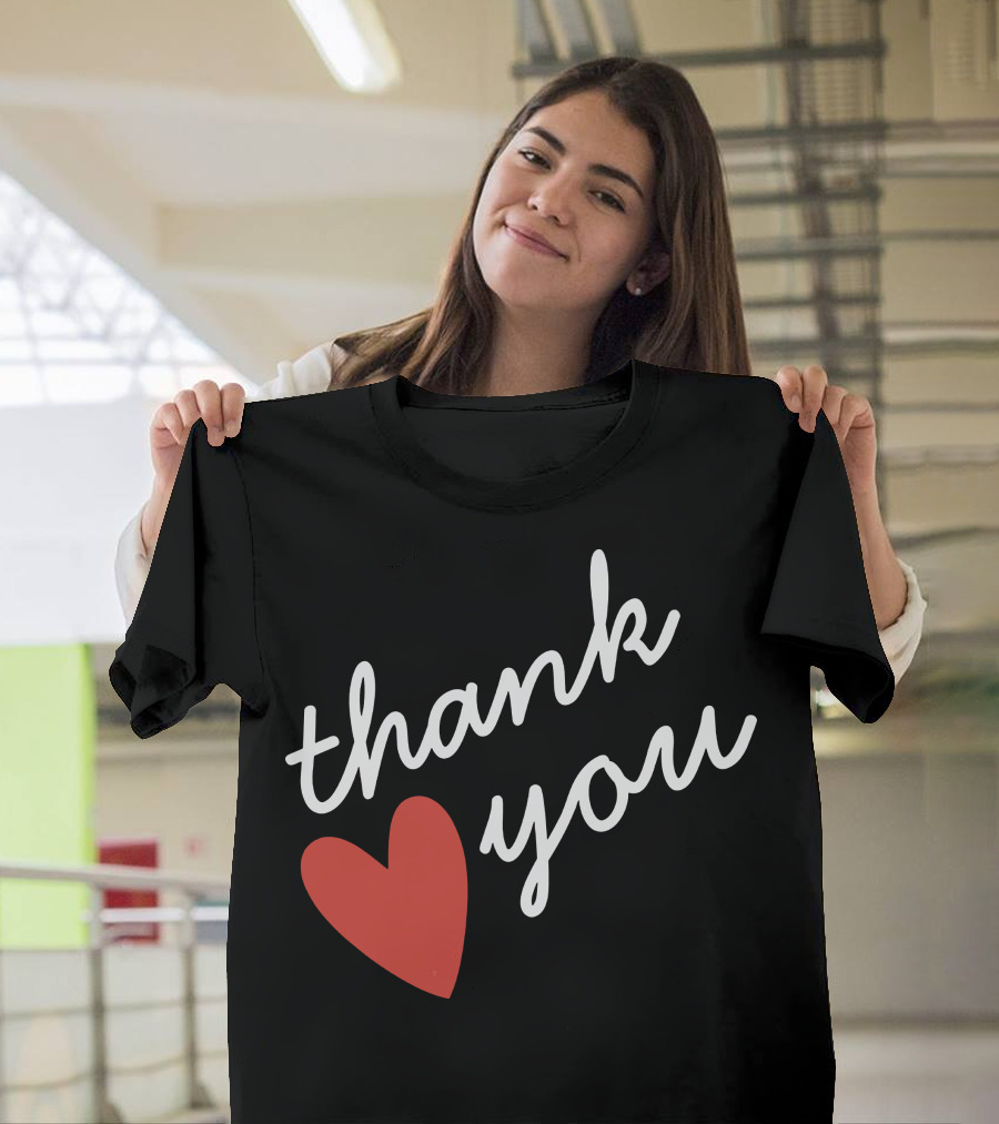 Thank You Red Heart T-Shirt