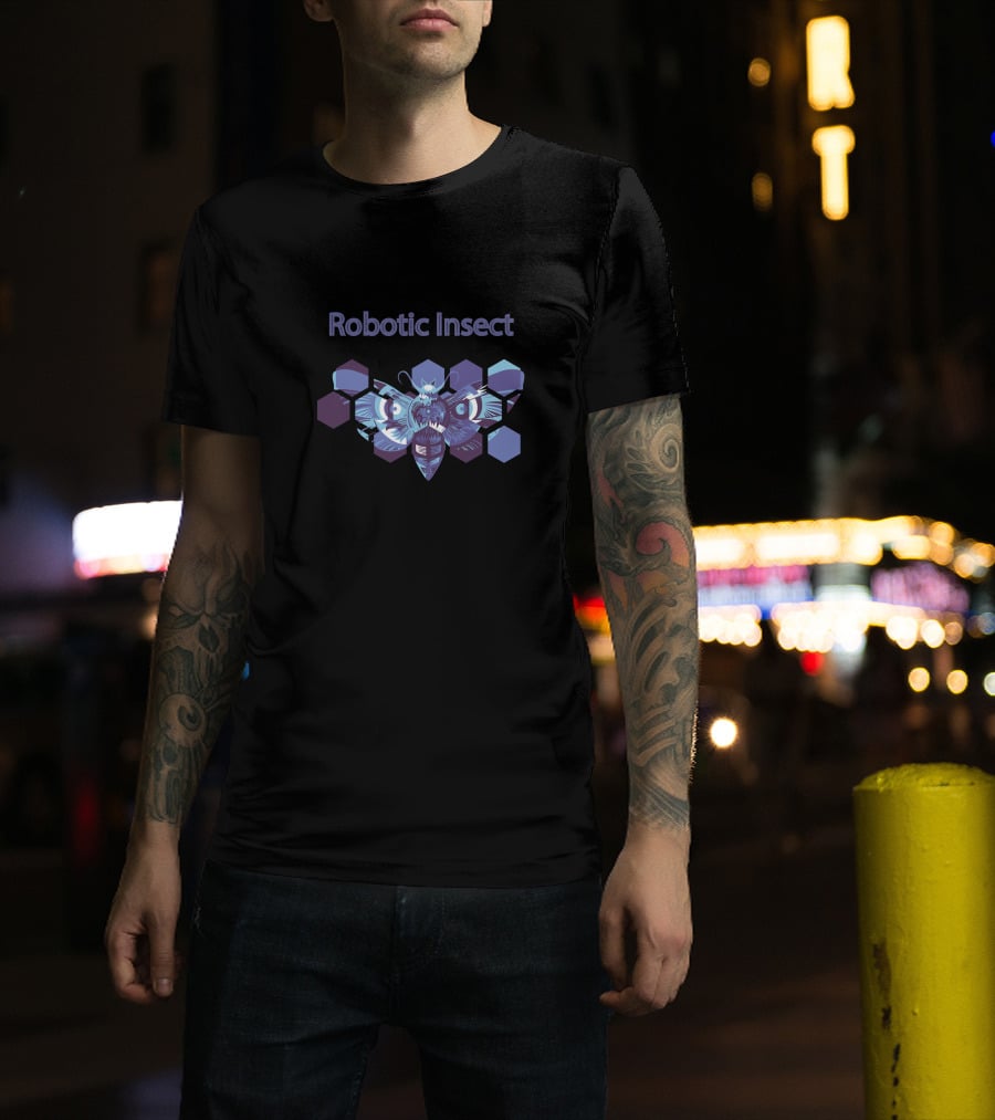 Robotic Insect Hexagonal T-Shirt
