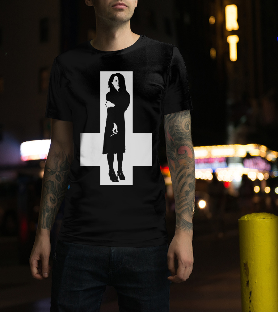 Rozz Williams Gothic Silhouette Cross T-Shirt