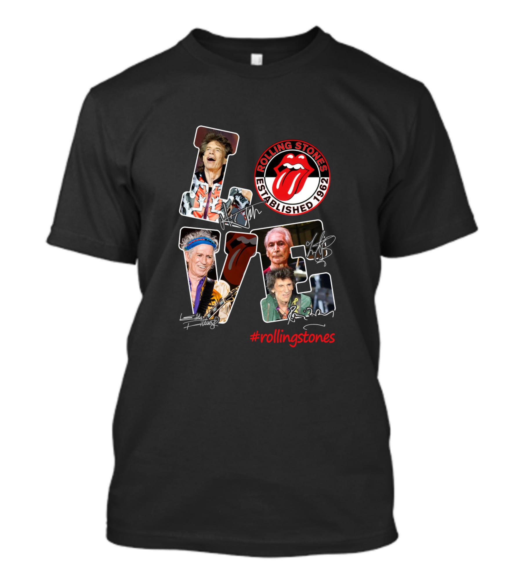 Rolling Stones Love Established 1962 #rollingstones T-Shirt