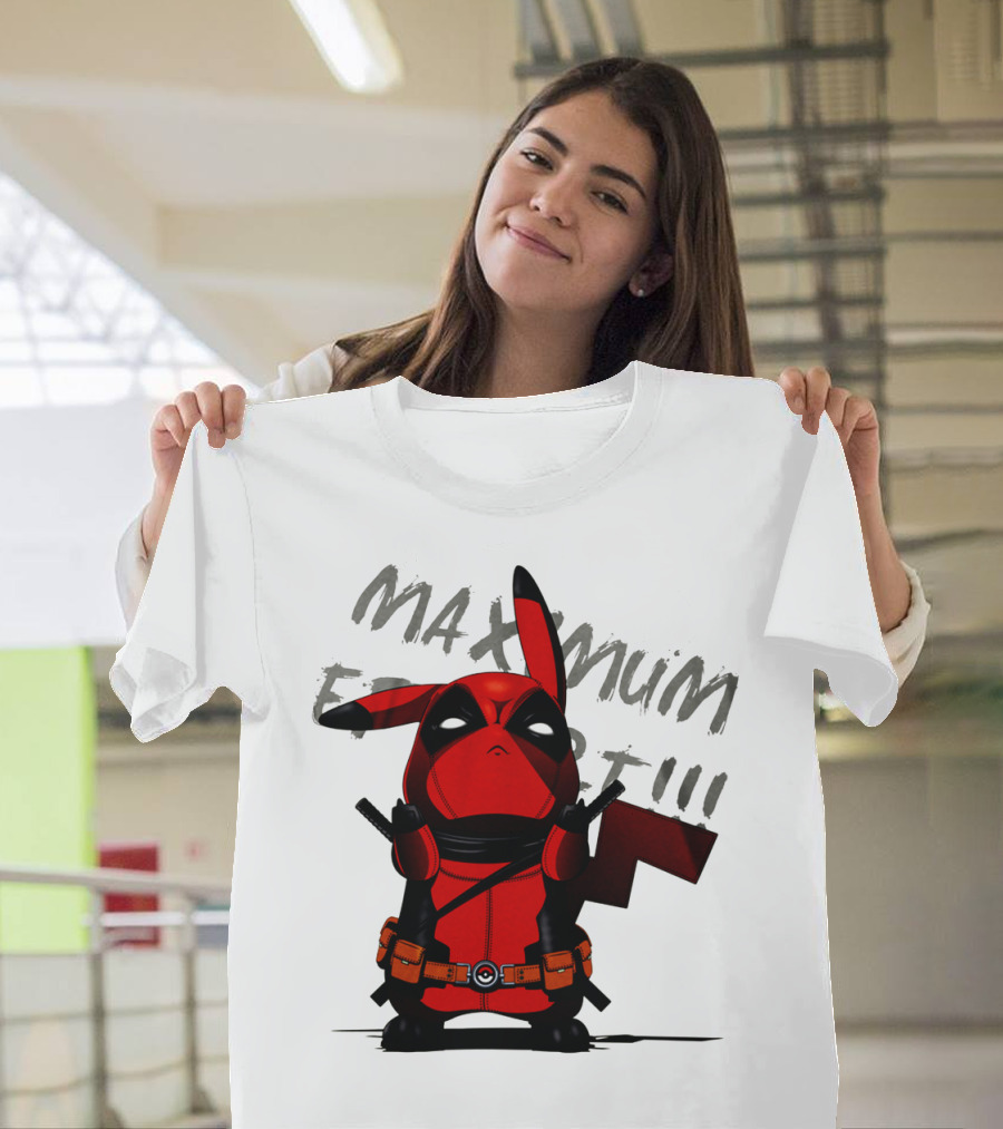 Pikachu Deadpool Maximum Effort T-Shirt