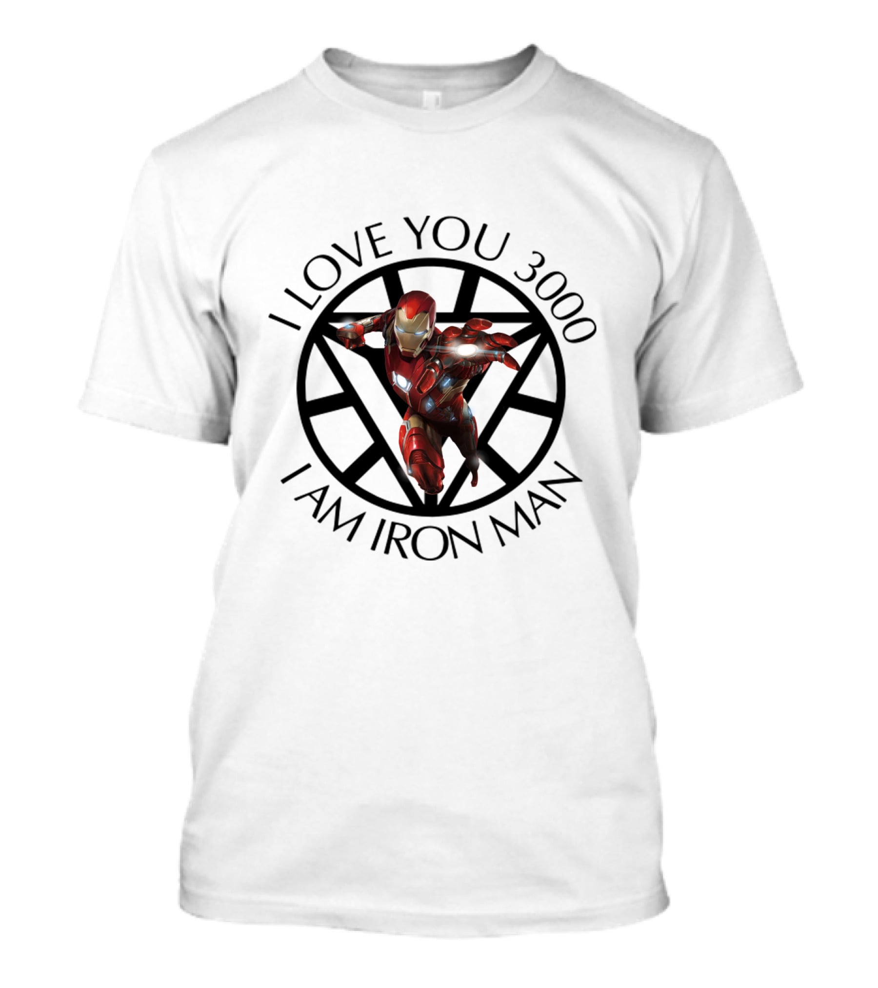 Avengers I Love You 3000 I Am Iron Man Arc Reactor T-Shirt
