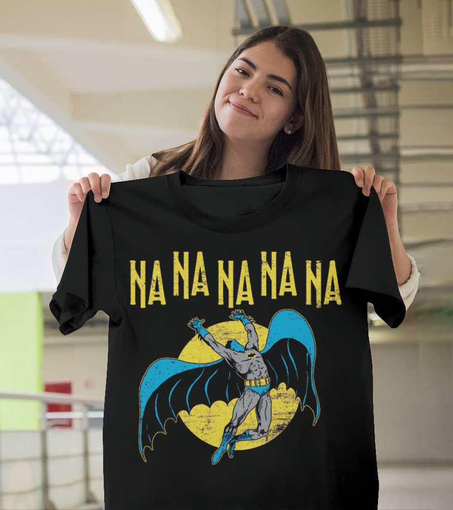 Na Na Na Na Na Na Batman Retro Style 1960s Comic Book Hero Vintage Bat T-Shirt