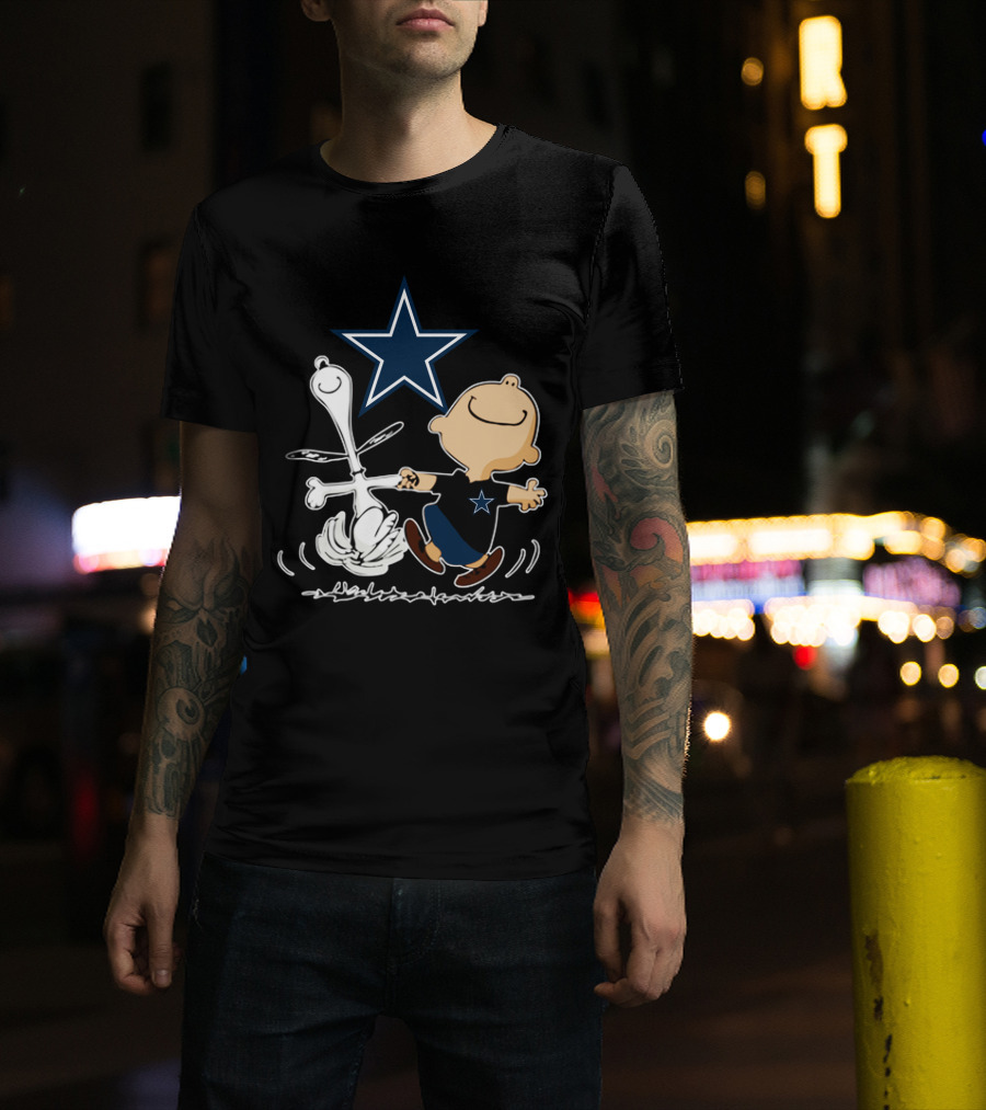 Dallas Cowboys Snoopy And Charlie Brown Dancing With Star T-Shirt