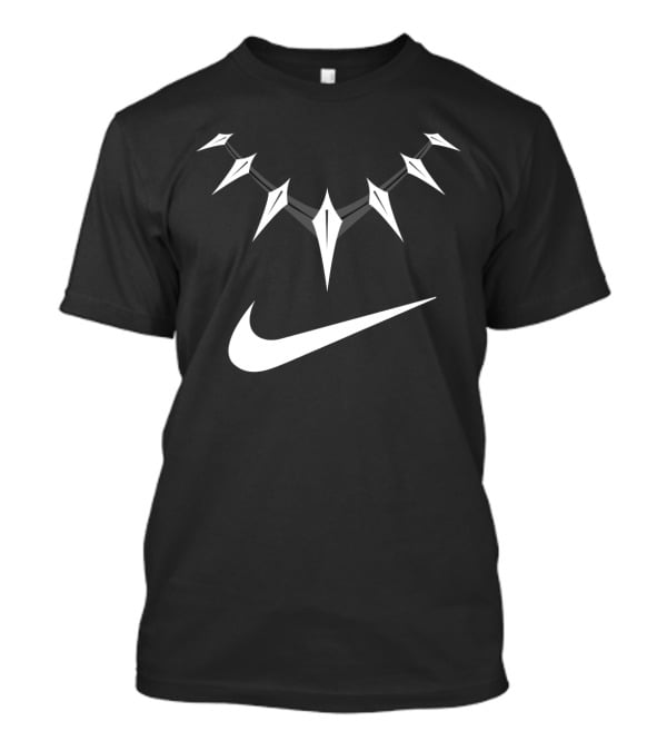 Nike Avengers Cool Black Panther Necklace Swoosh T-Shirt