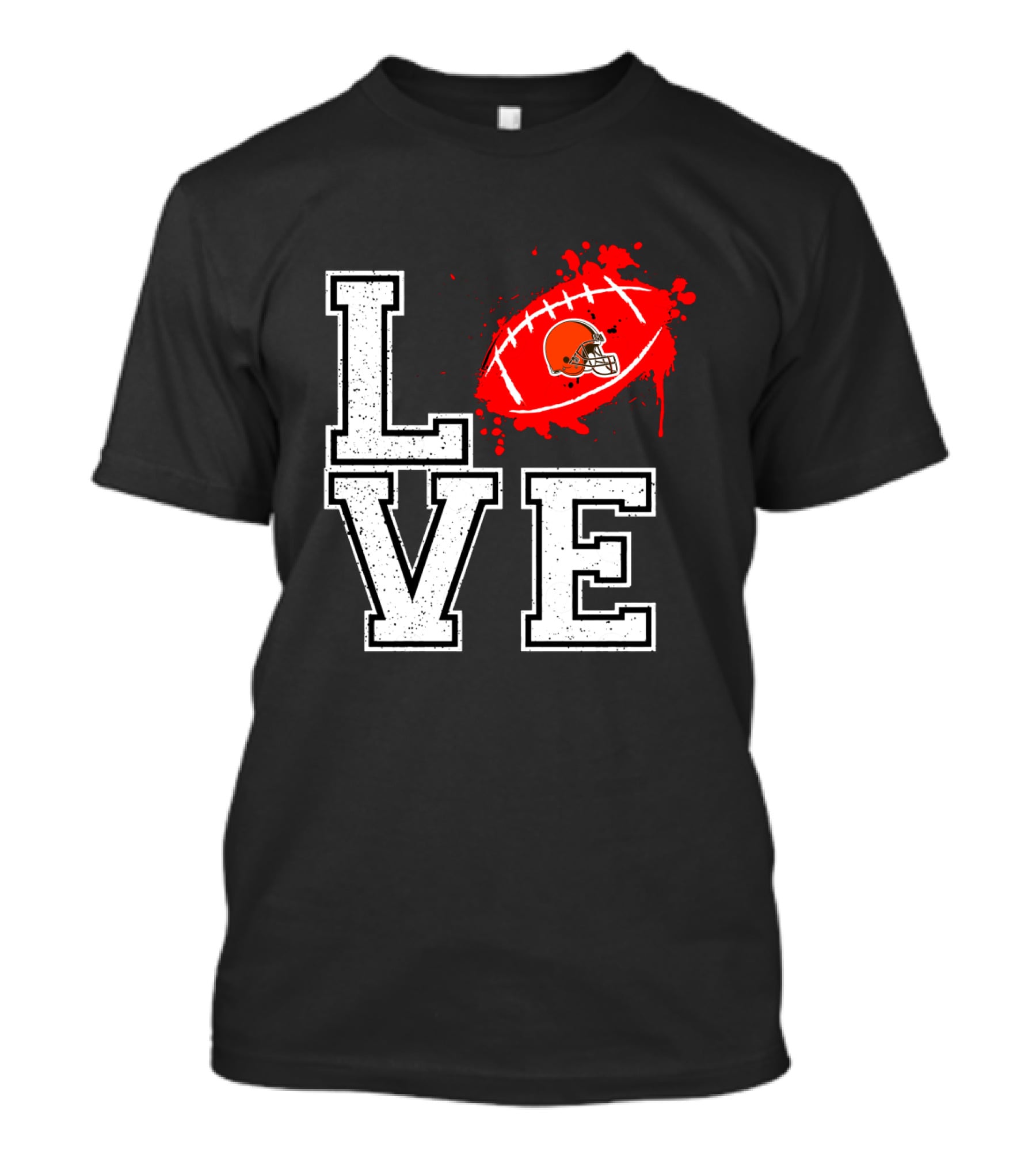Love Cleveland Browns Football Helmet T-Shirt
