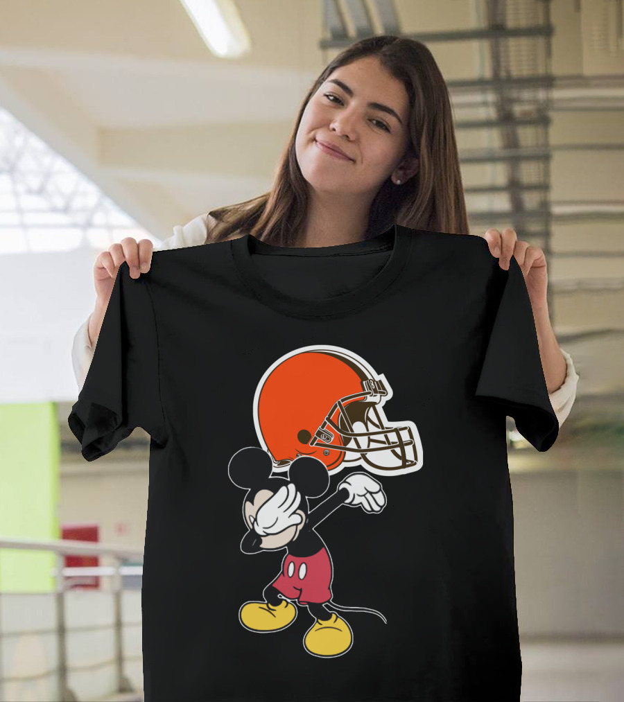 Cleveland Browns Iconic Character Dab With Helmet T-Shirt