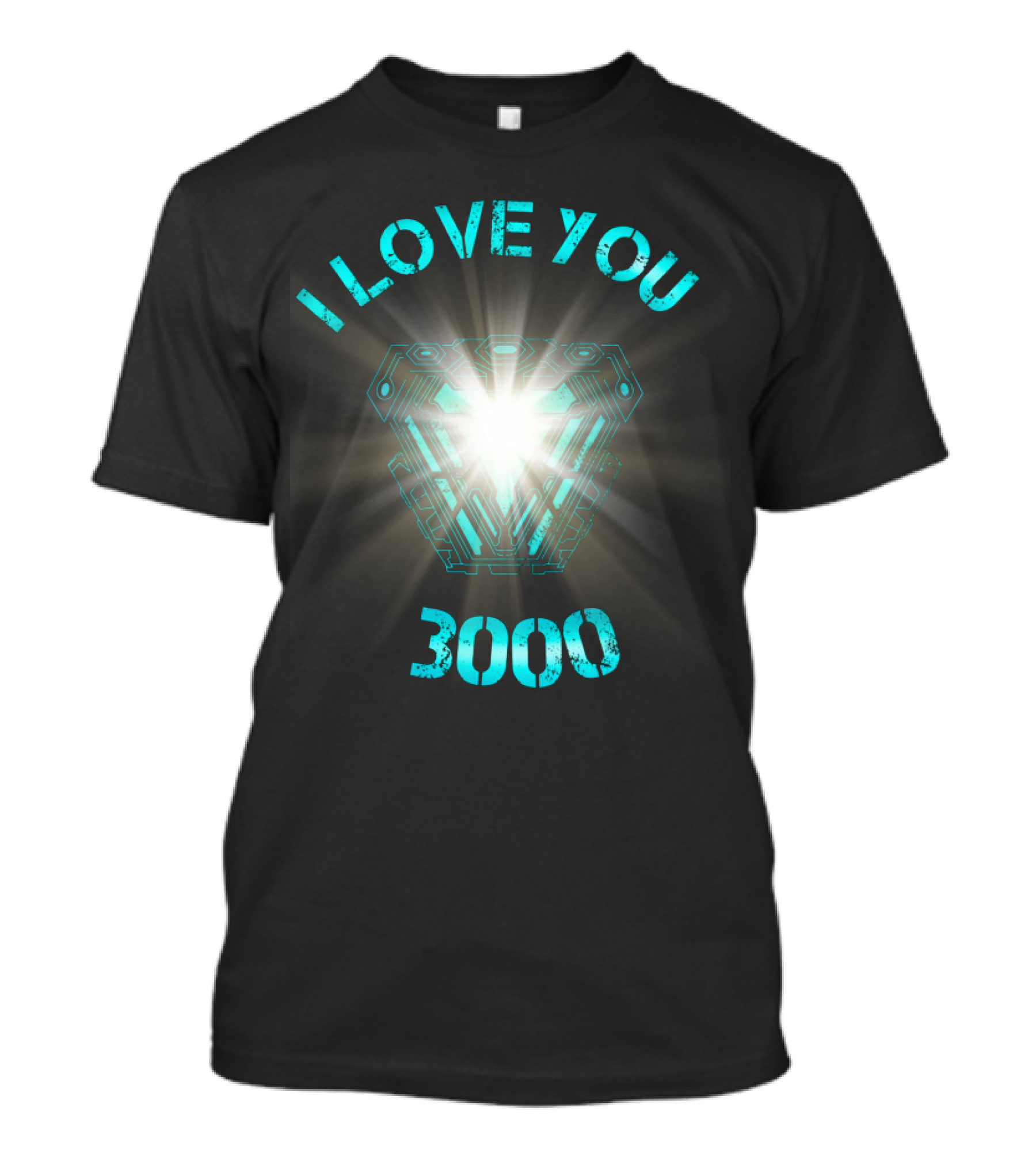 Marvel I Love You 3000 Arc Reactor Shining T-Shirt