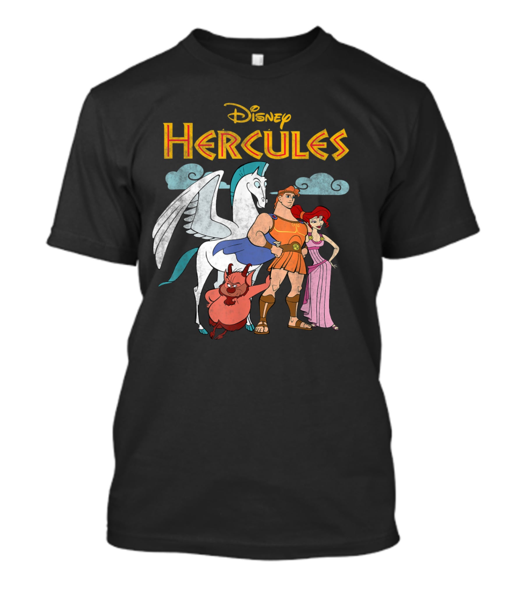 Disney Hercules Characters Pegasus Megara Phil T-Shirt