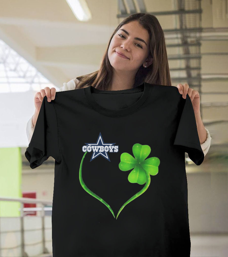 Cowboys Star Clover Heart T-Shirt