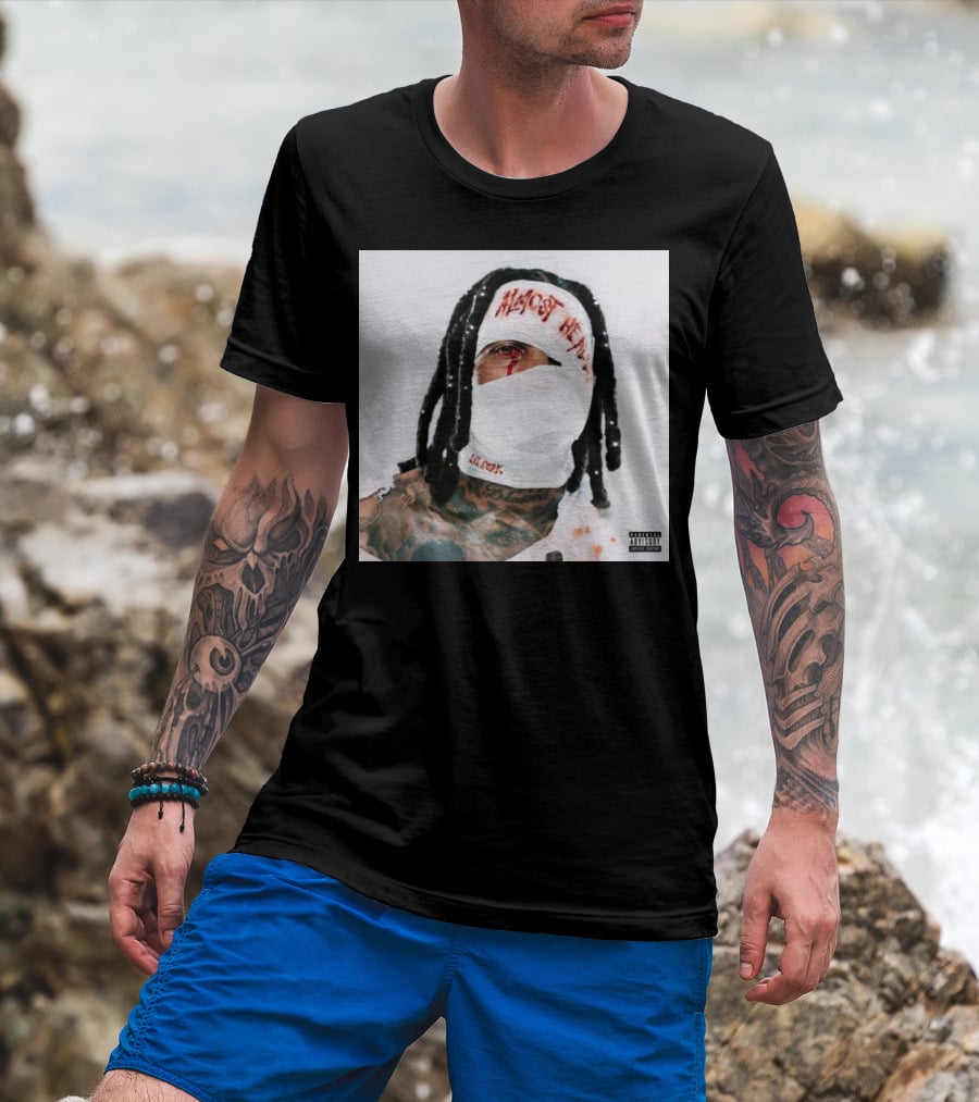 Lil Durk Almost Healed Bandaged Face Album T-Shirt