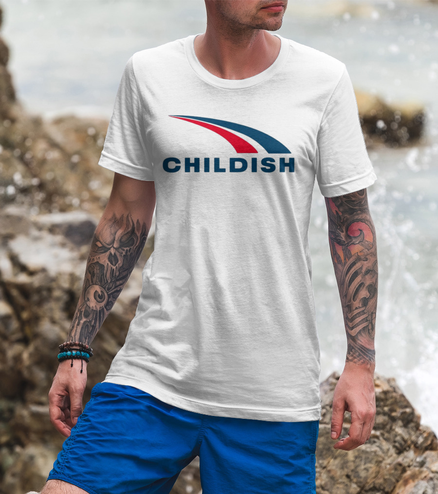 Childish Turbo Red Blue Twist T-Shirt