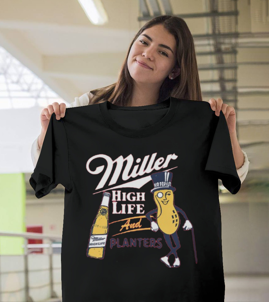 Miller High Life and Planters Mr. Peanut Collaboration T-Shirt
