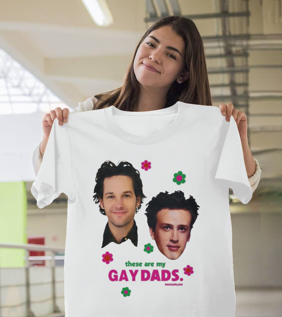 These Are My Gay Dads Flowers nuggclub 420 T-Shirt