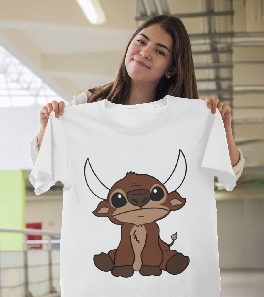 26Shirts Stitch Buffalo Cute Cartoon Buffalo Image T-Shirt