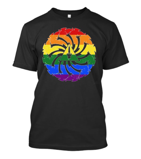 Soundgarden Spiral Pride Logo Rainbow Colors T-Shirt