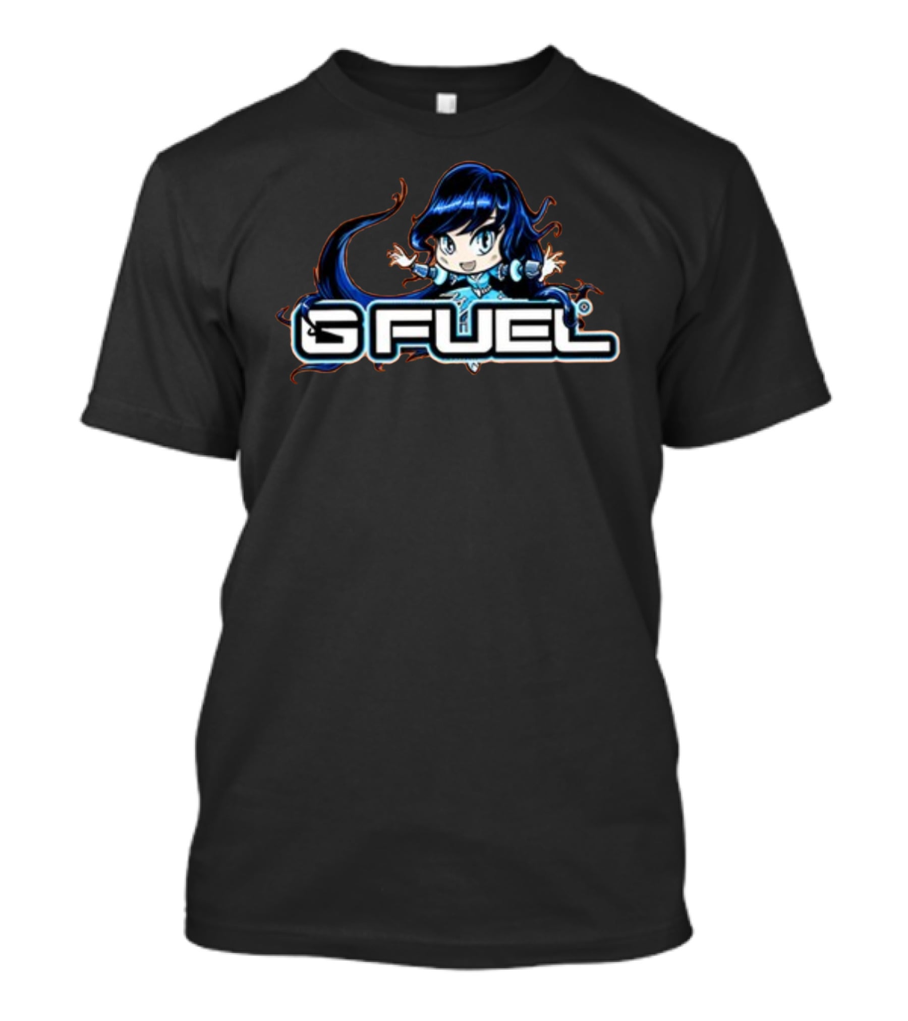 G Fuel Blue Ice Chibi Character Energy T-Shirt