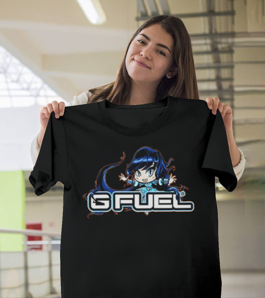 G Fuel Blue Ice Chibi Character Energy T-Shirt