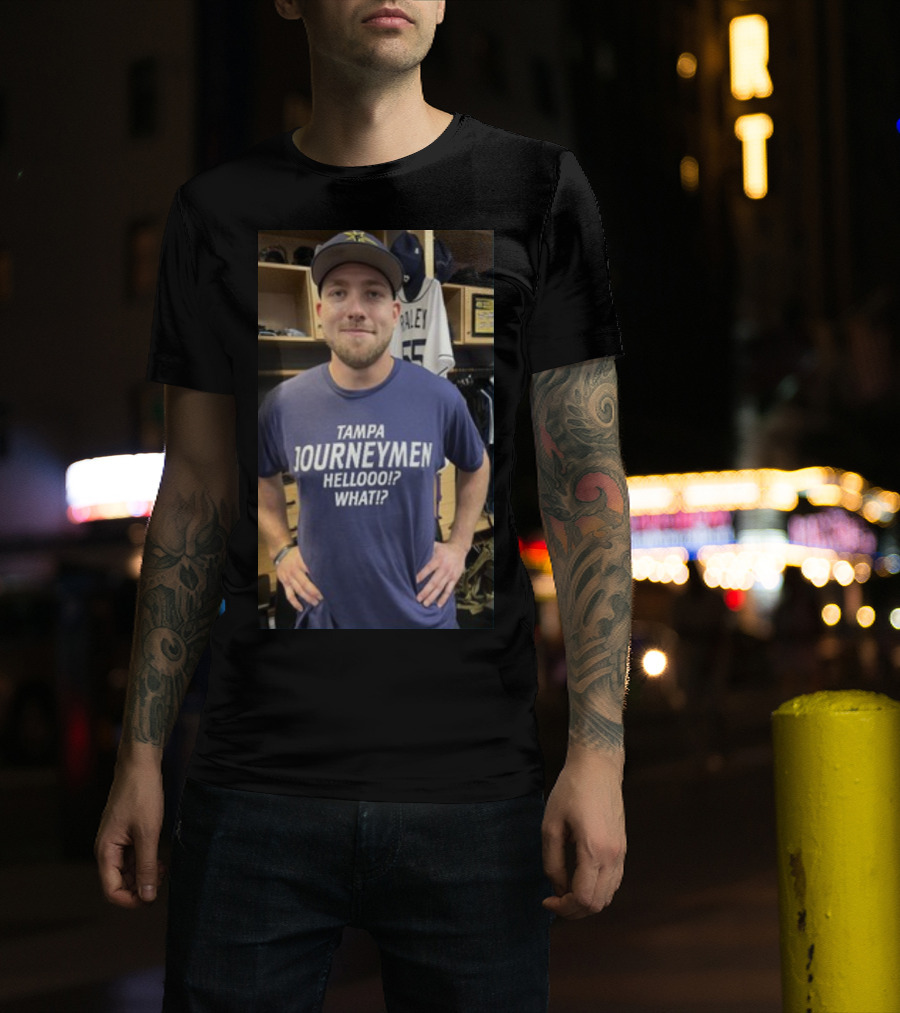 Tampa Journeymen Hellooo What Baseball Locker Room T-Shirt
