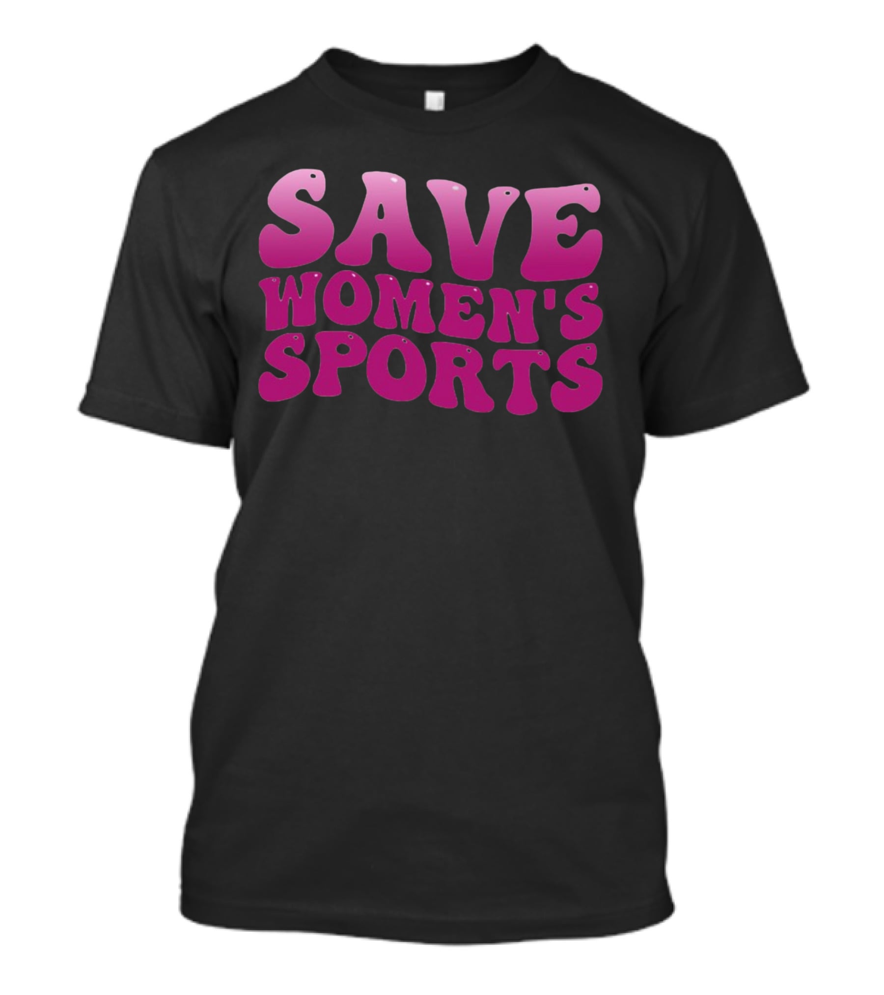 Save Women's Sports 70s Vintage Bold Pink T-Shirt