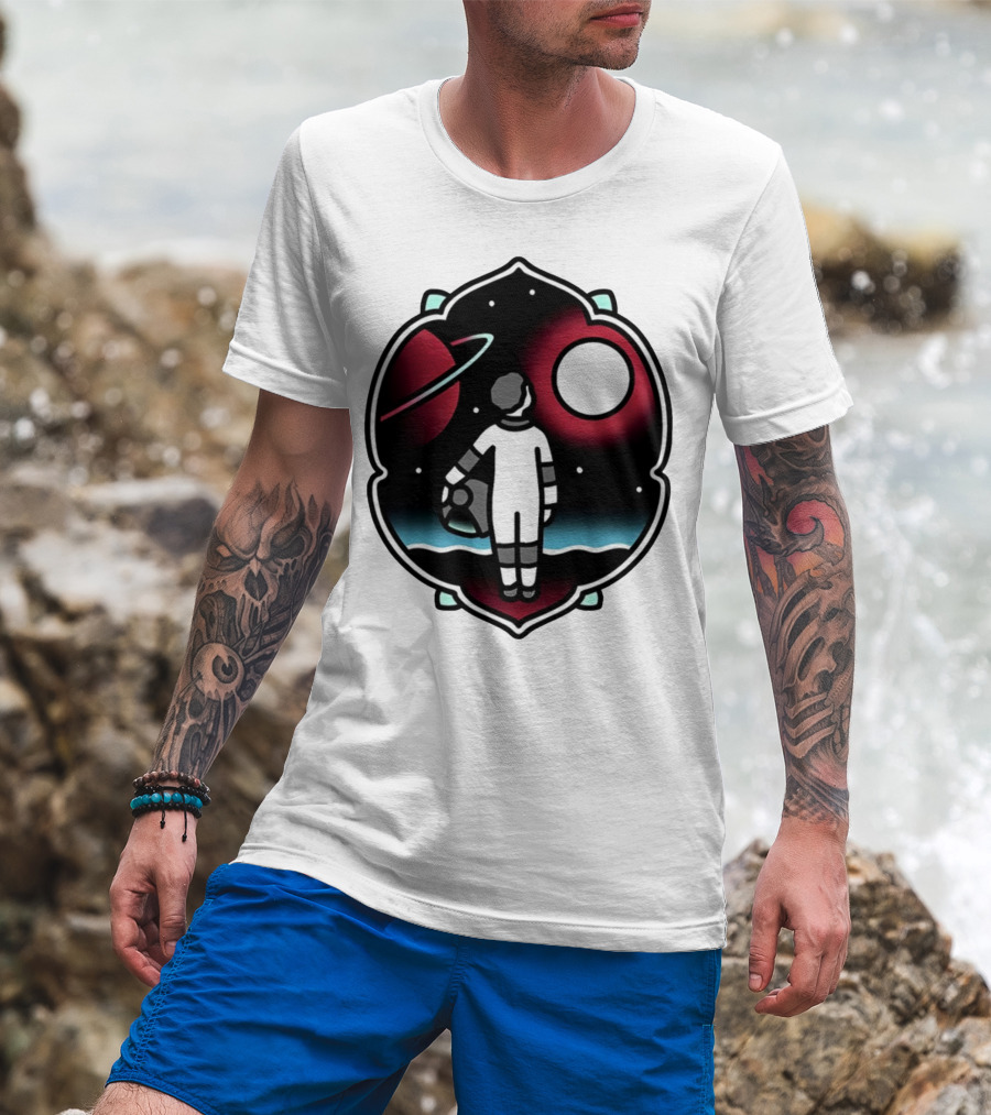 Come See The Universe Astronaut Staring At Planets And Stars T-Shirt