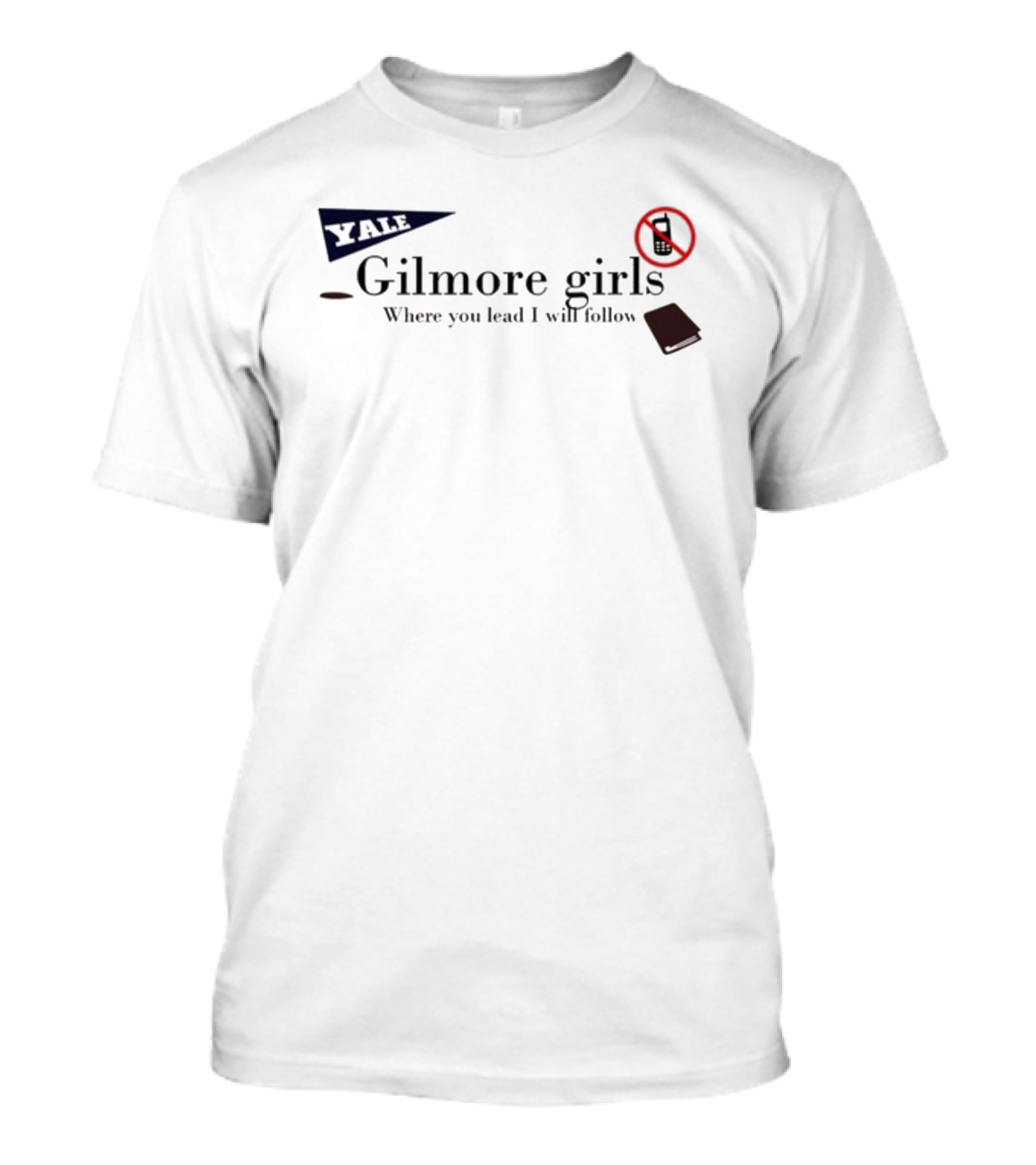 Yale Gilmore Girls Where You Lead I Will Follow Coffee Mug No Phone Book T-Shirt