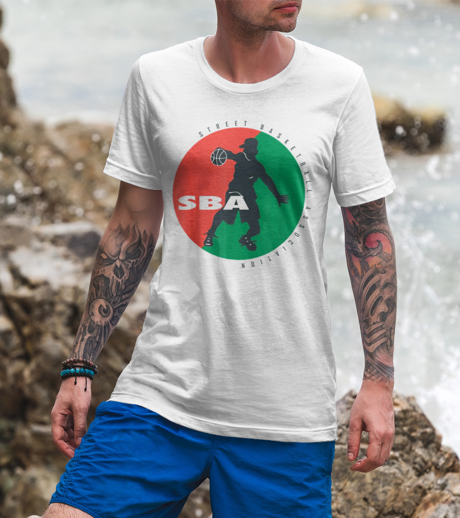 Street Basketball Association SBA Logo Circle T-Shirt