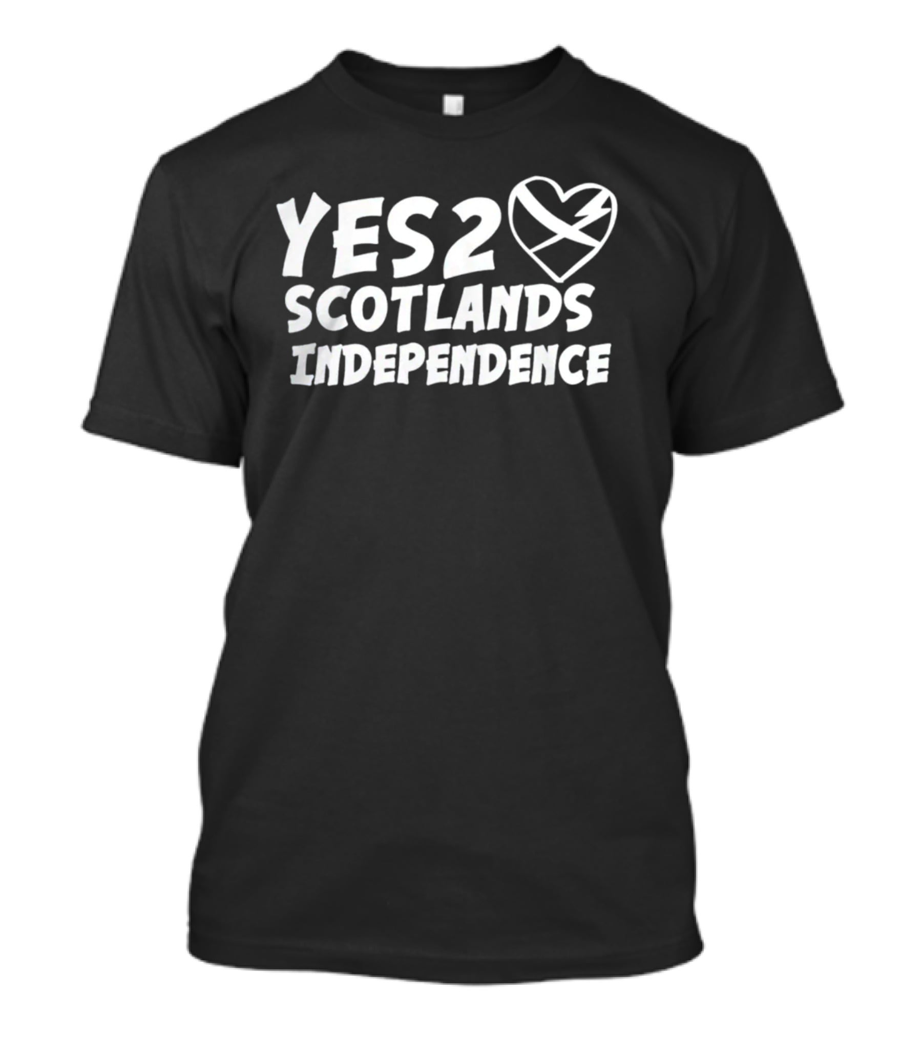 Yes 2 Scotlands Independence Heart T-Shirt