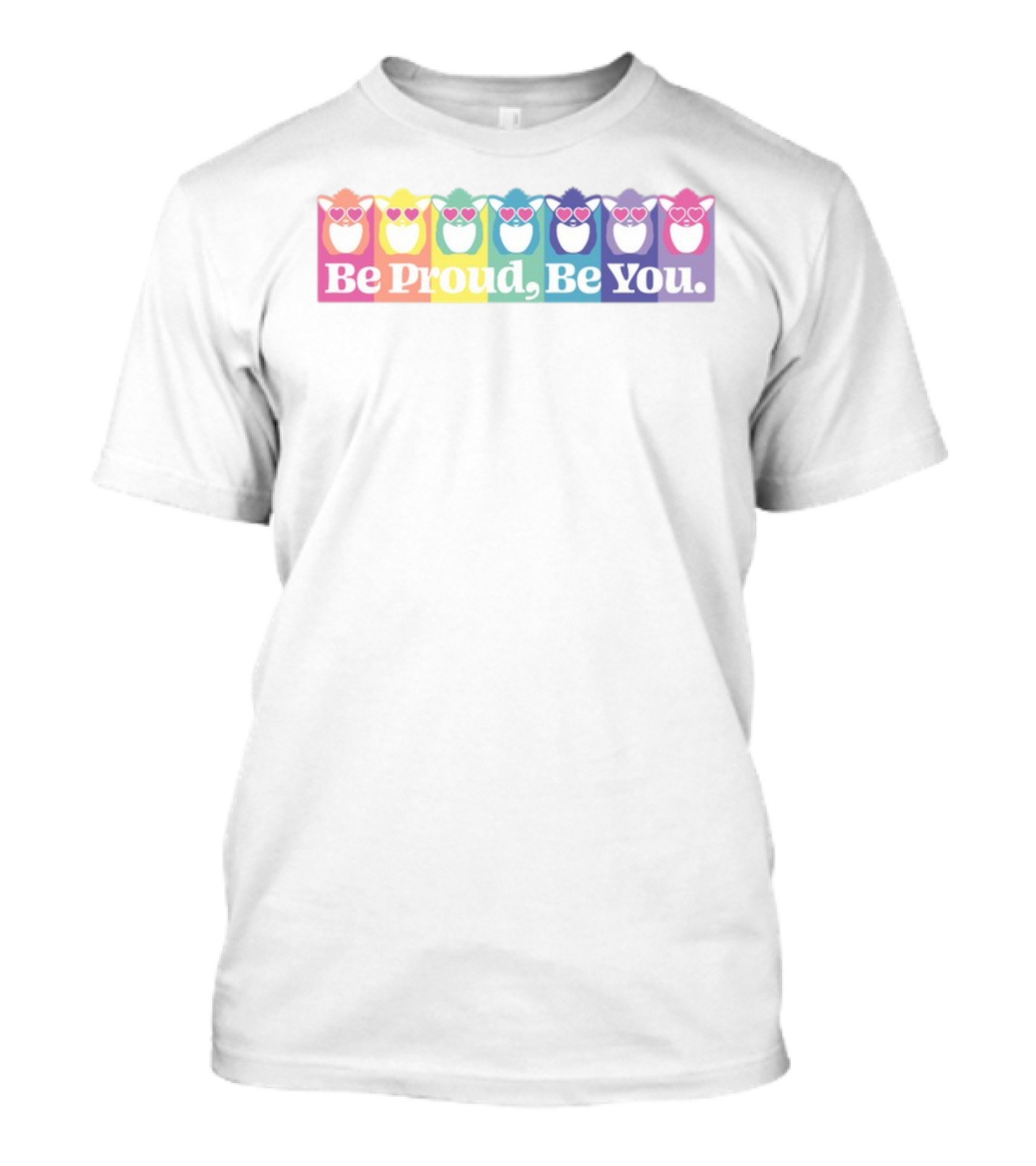 Be Proud Be You Rainbow Heart Owls T-Shirt