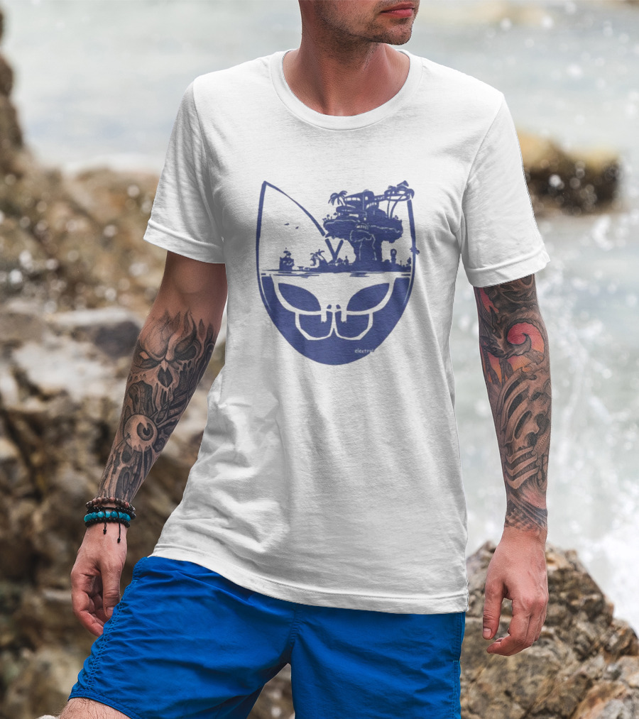 Gorillaz Plastic Beach Skull Island Electrolux T-Shirt