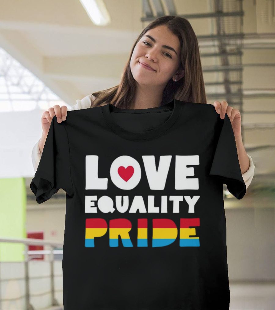 Belk Love Equality Pride Pansexual Flag Colors T-Shirt