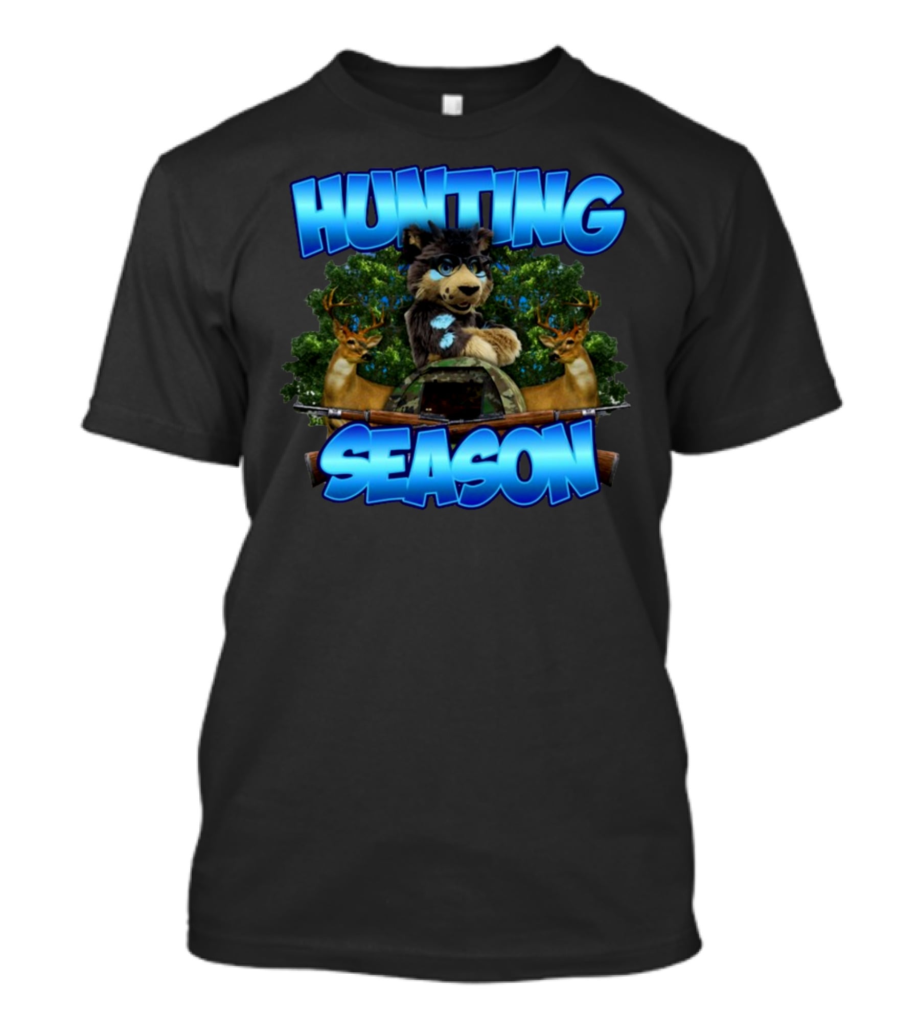 Designedbytheboys Hunting Season Wolf And Deer T-Shirt