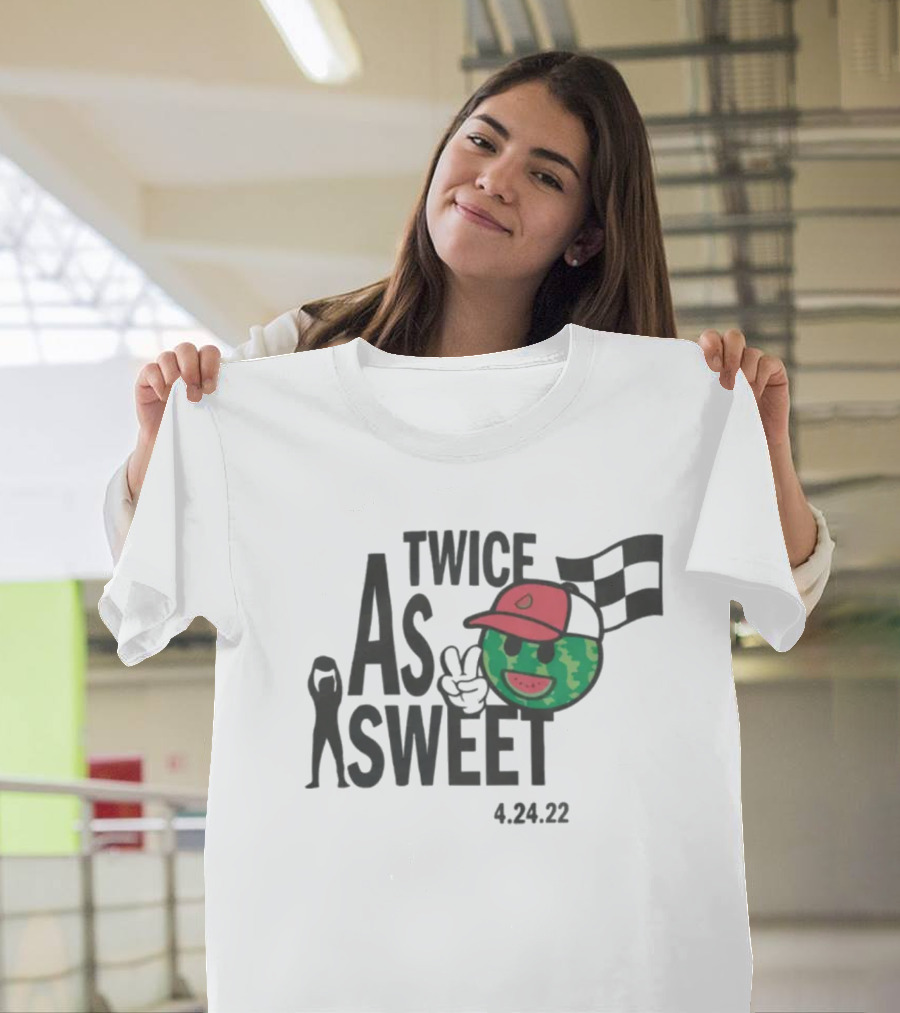 Melon Man Brand Store Ross Chastain Twice As Sweet 4.24.22 Racing Victory T-Shirt