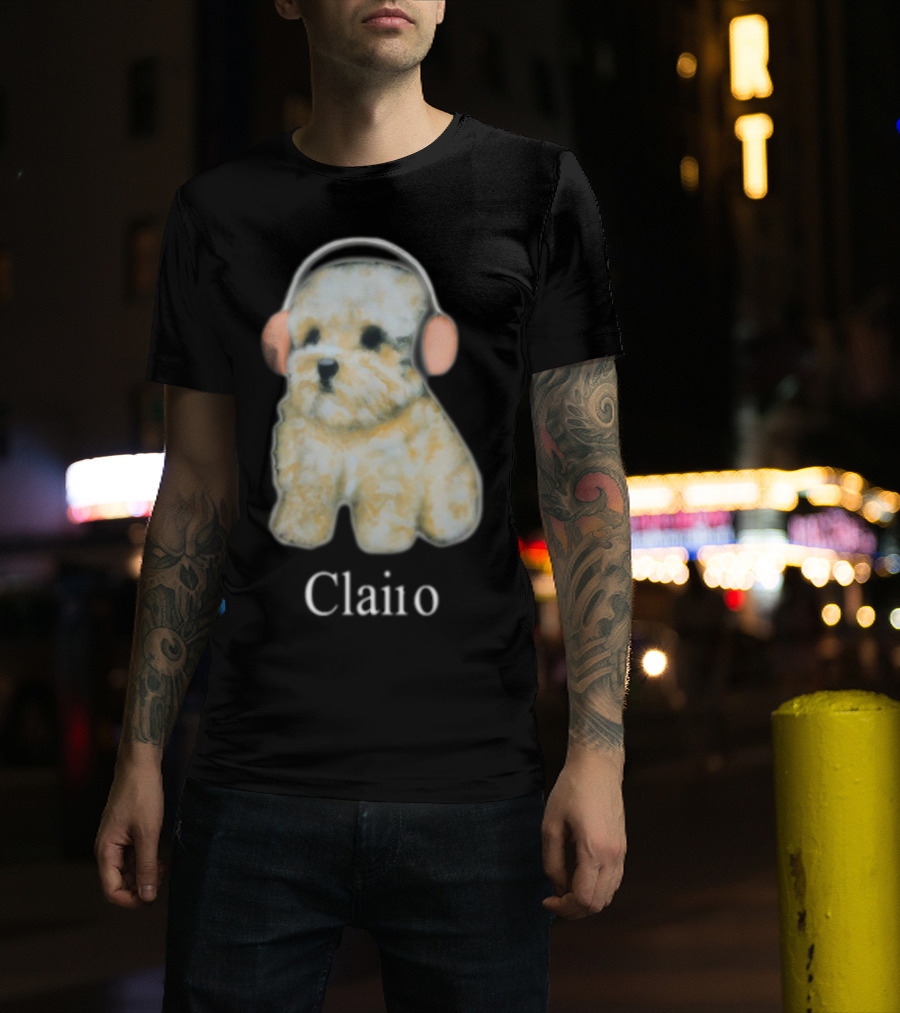 Clairo Dog With Headphones T-Shirt
