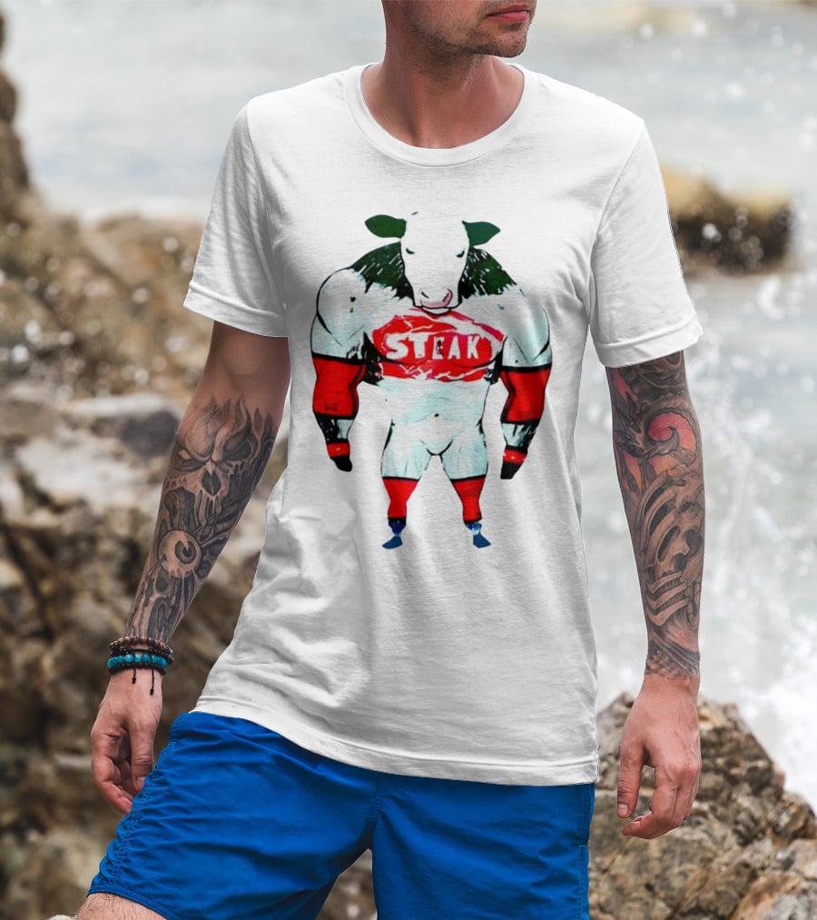 Dr Shawn Baker Steak Cow Bodybuilder T-Shirt