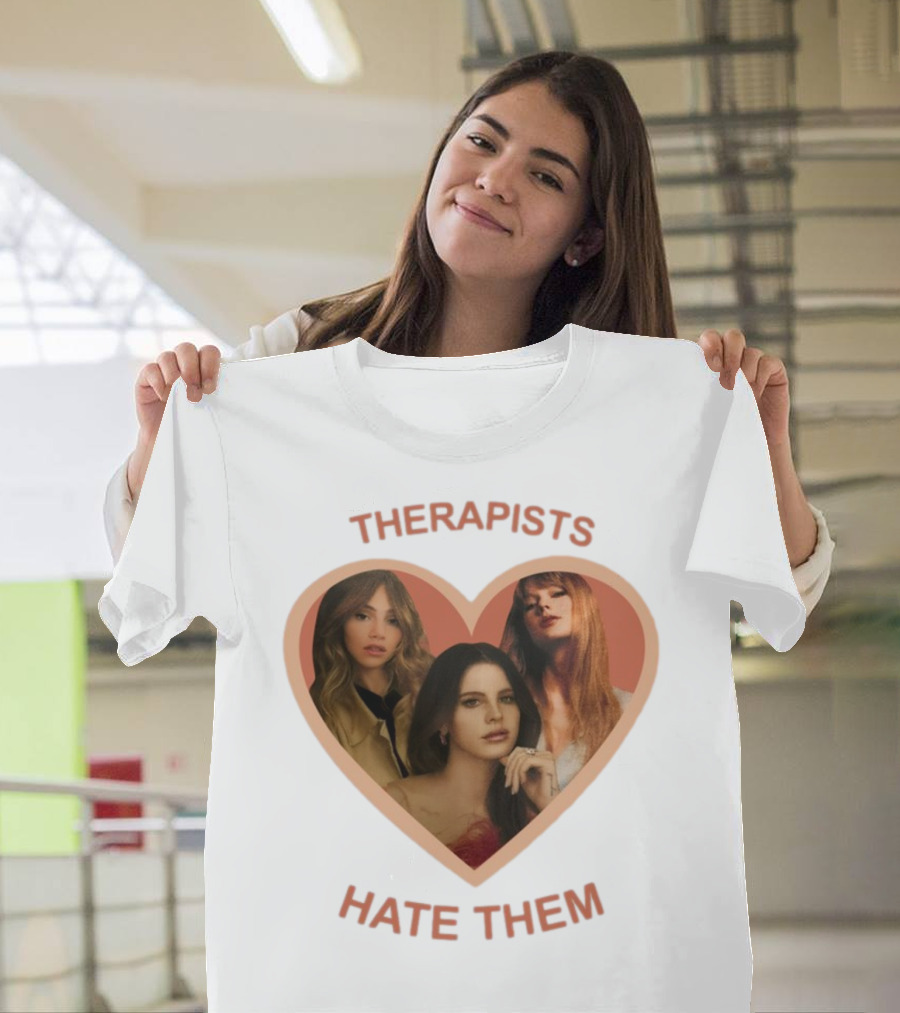 Therapists Hate Them Heart Shape Group Waterhouse T-Shirt