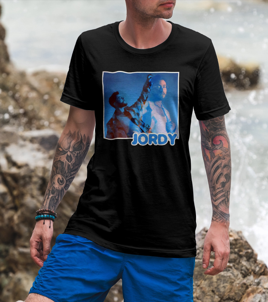 Jordy Feelin Blue Dual Portrait With Cool Tones T-Shirt