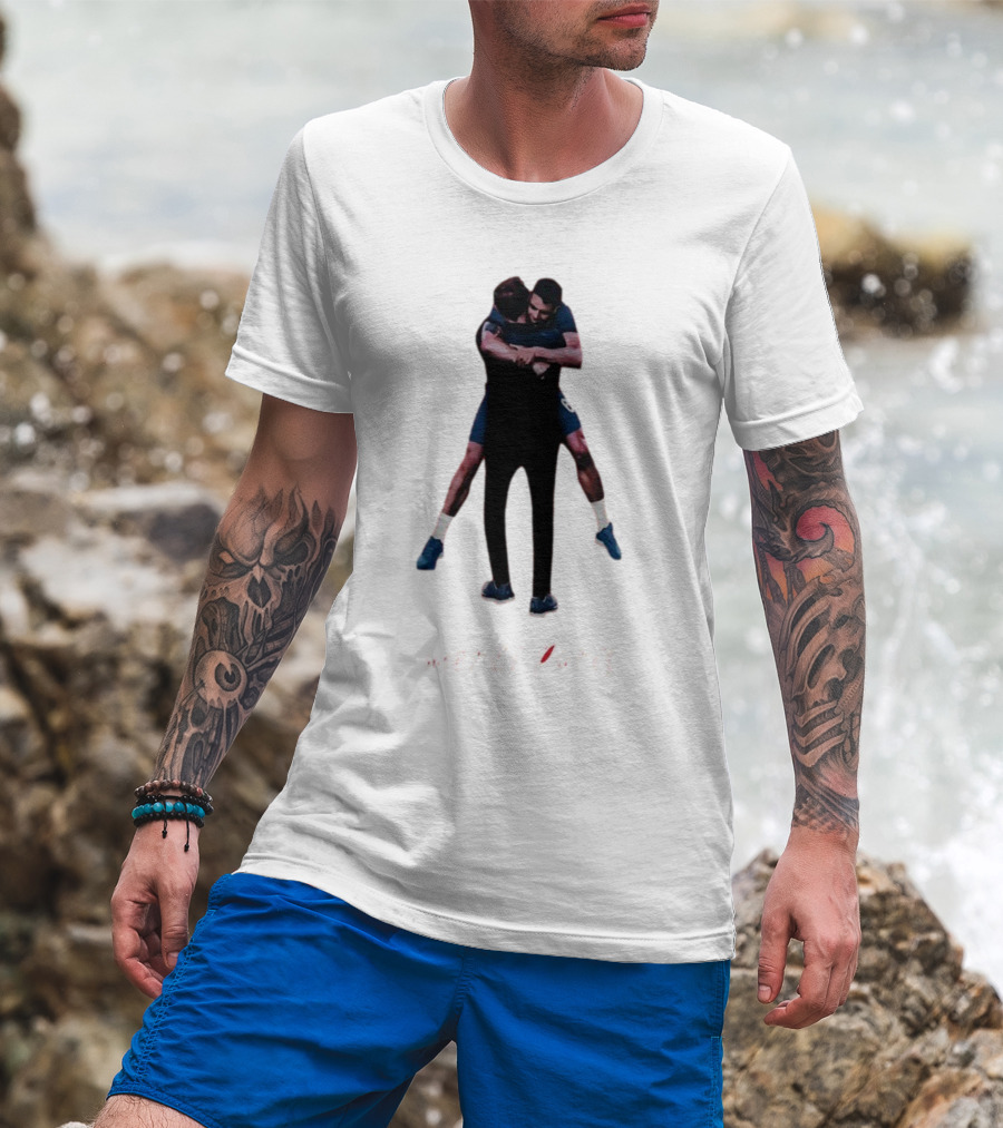 Merci Paris Soccer Celebration Hug T-Shirt