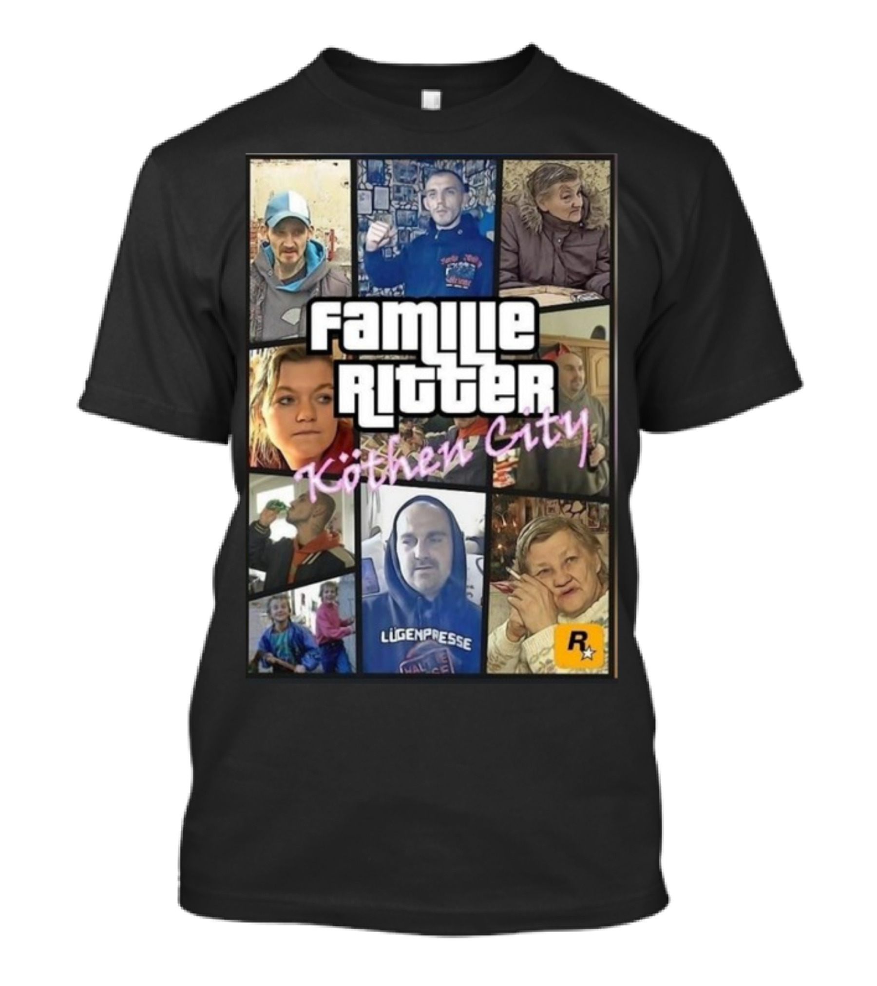 Familie Ritter Köthen City Rockstar Hauer Bermann Lügenpresse T-Shirt