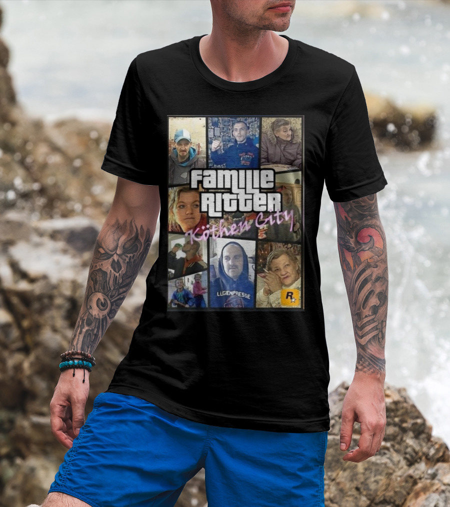 Familie Ritter Köthen City Rockstar Hauer Bermann Lügenpresse T-Shirt