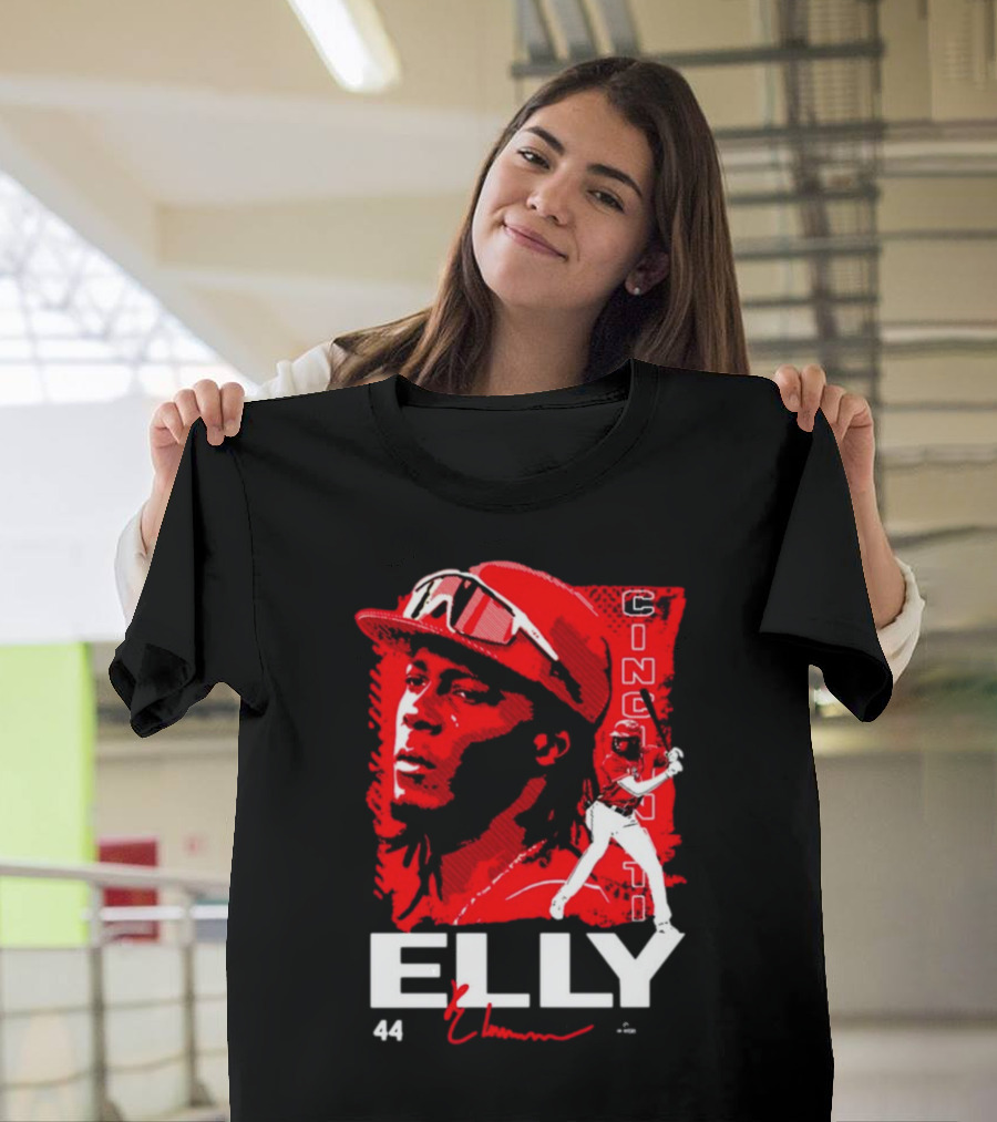 ELLY De La Cruz Cincinnati 44 Playmaker Baseball T-Shirt
