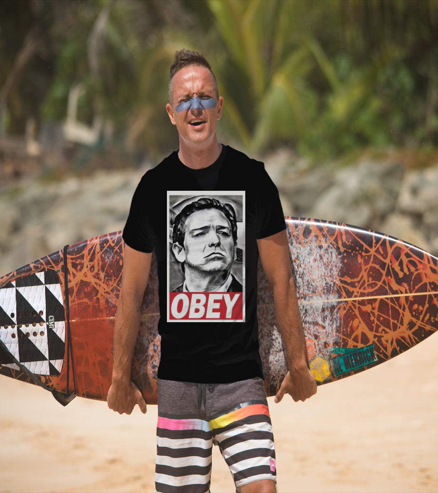 Never Desantis Obey Portrait T-Shirt