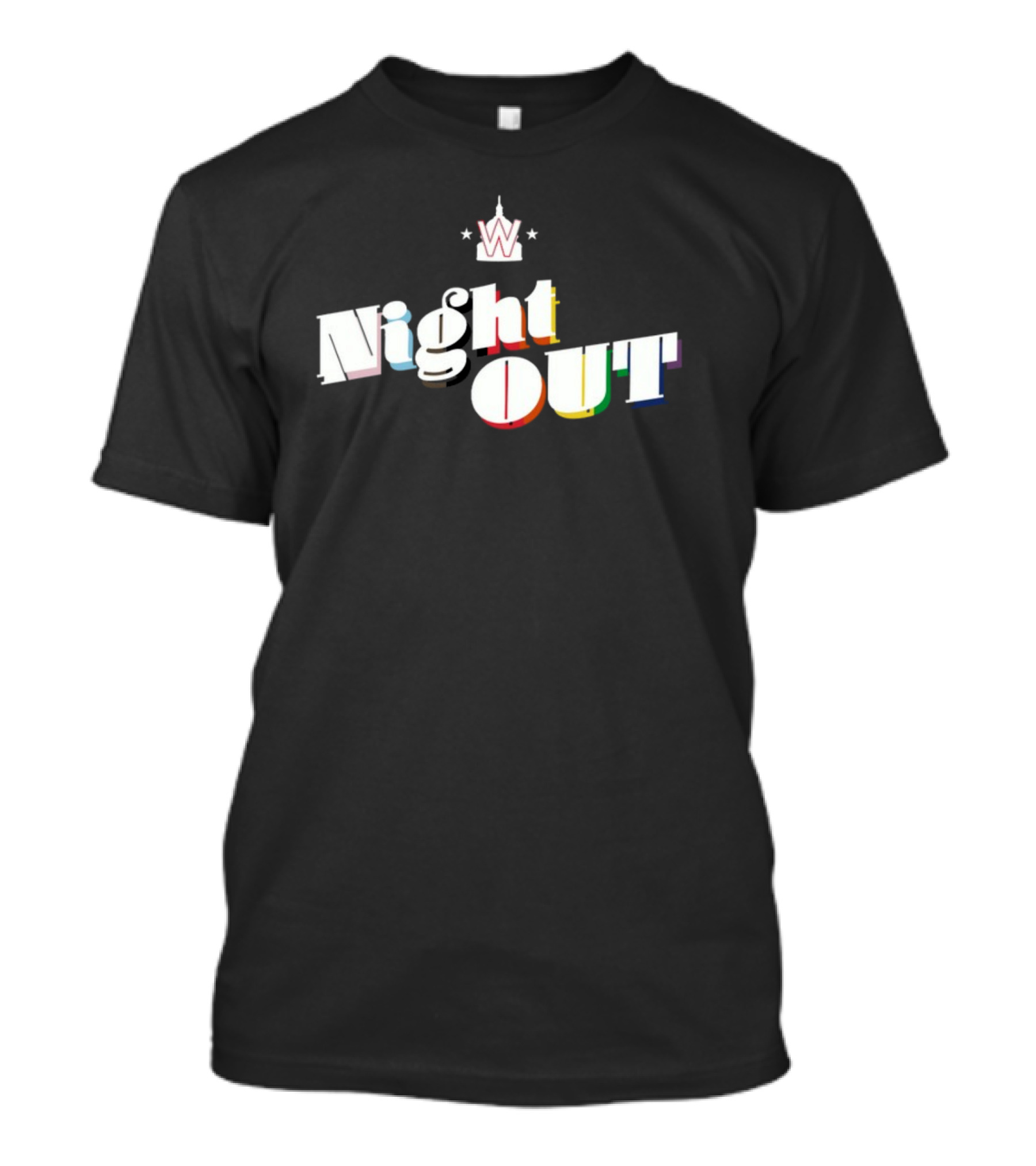 Night Out W Pride Rainbow T-Shirt