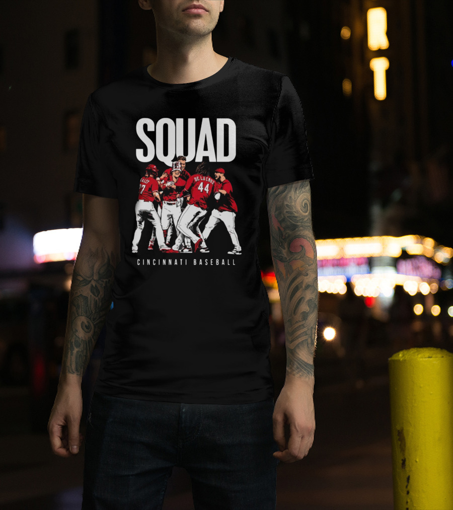 SQUAD Cincinnati Baseball Team T-Shirt