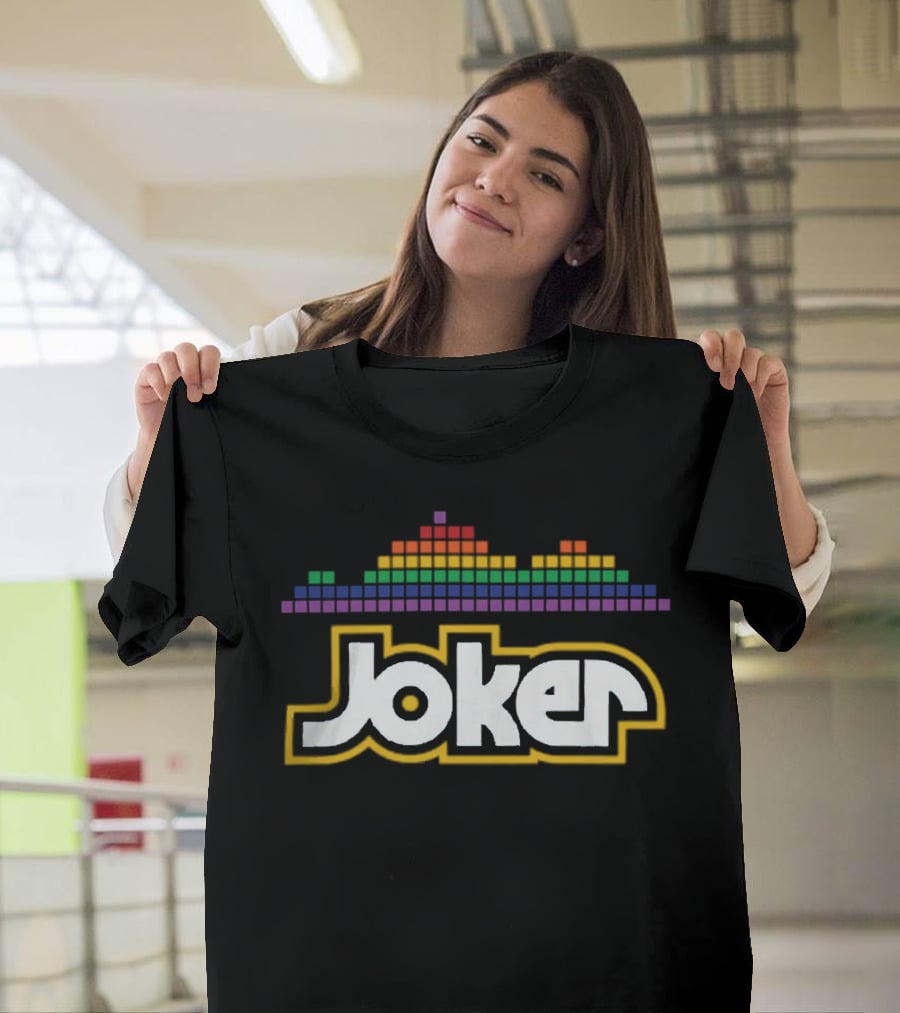 Joker Logo Dan Patrick Shop Rainbow Equalizer T-Shirt